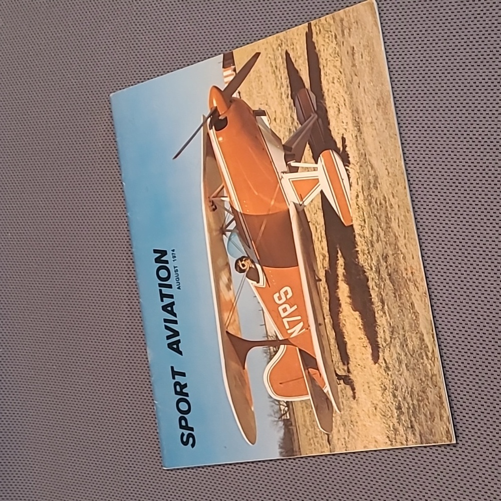 Sport Aviation Magazine August 1974